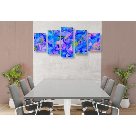 5-dielny obraz abstraktné umelecké dielo