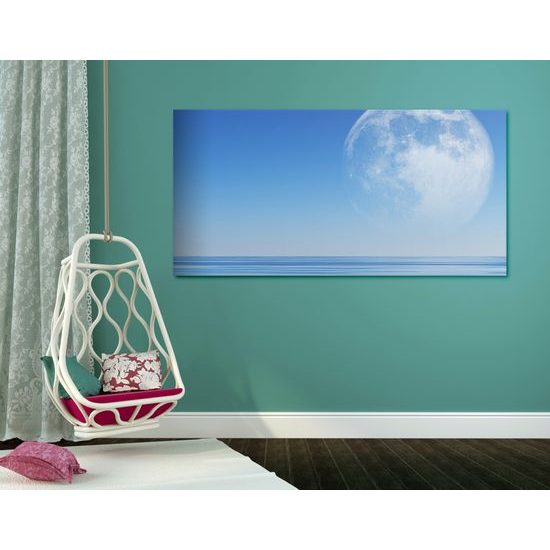 Obraz mesiac za horizontom