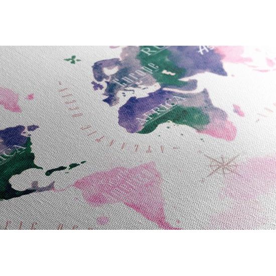 Obraz umelecká mapa sveta