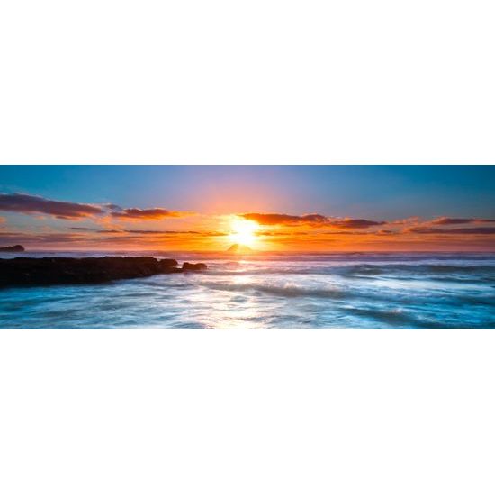 Obraz nezabudnuteľný západ slnka pri mori