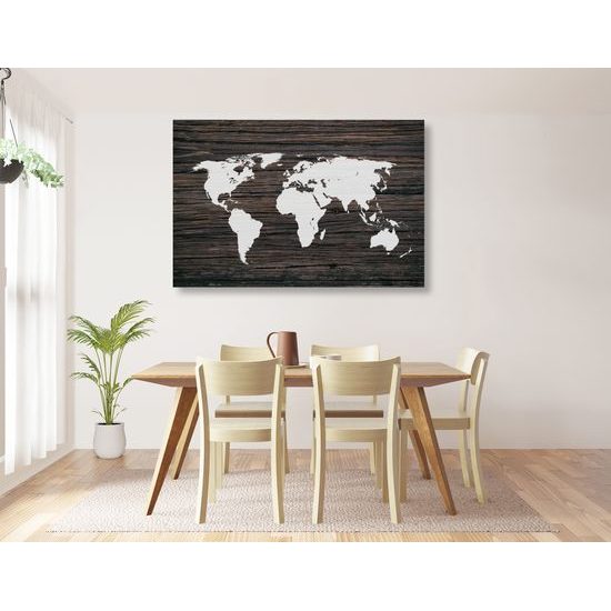 Obraz mapa sveta v modernom prevedení