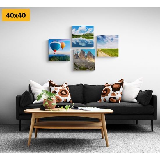 Set obrázov krásy letnej prírody