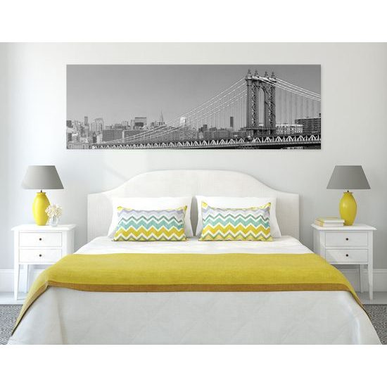 Obraz pohľad na New York v čiernobielom prevedení