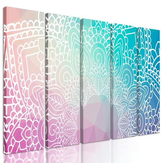 5-dielny obraz detail Mandaly