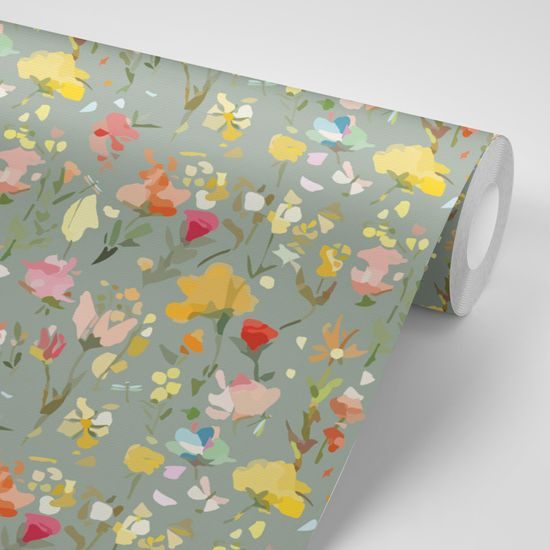 Tapeta abstraktné lúčne kvety