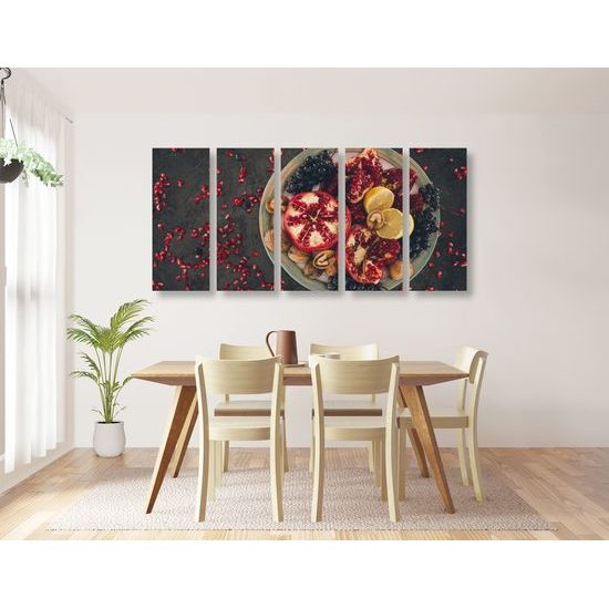 5-dielny obraz zdravá zmes