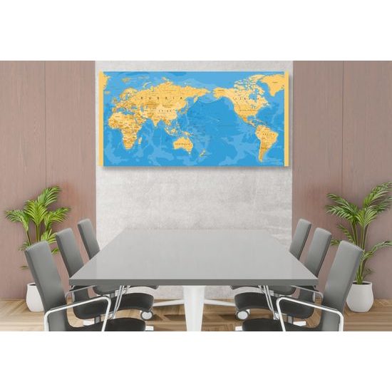 Obraz na korku mapa sveta v nevšednom prevedení