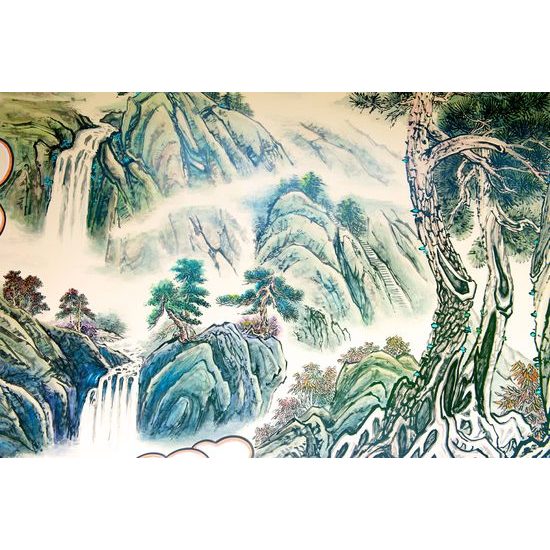 Samolepiaca tapeta maľba čínskej krajiny