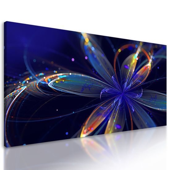 Obraz zaujímavá futuristická abstrakcia kvetiny