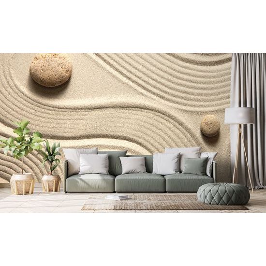 Samolepiaca tapeta piesková zen záhrada