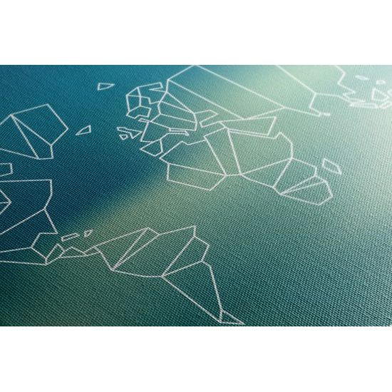 Obraz umelecká abstrakcia mapy sveta