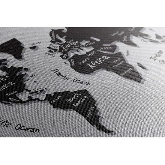 Obraz zaujímava mapa sveta