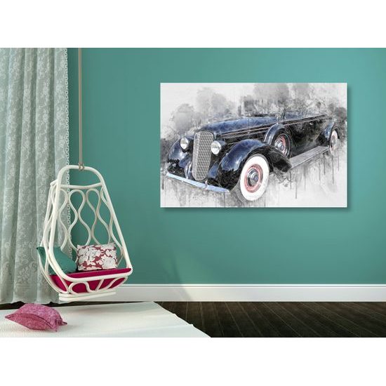 Obraz abstraktné auto