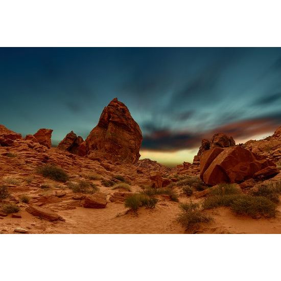 Samolepiaca fototapeta skaly pred búrkou