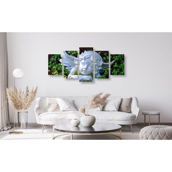 5-dielny obraz záhradný anjelik