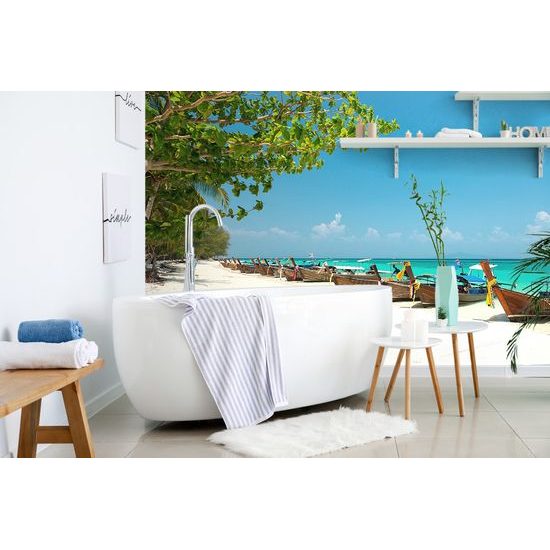 Samolepiaca fototapeta pláž na exotickom ostrove Bamboo