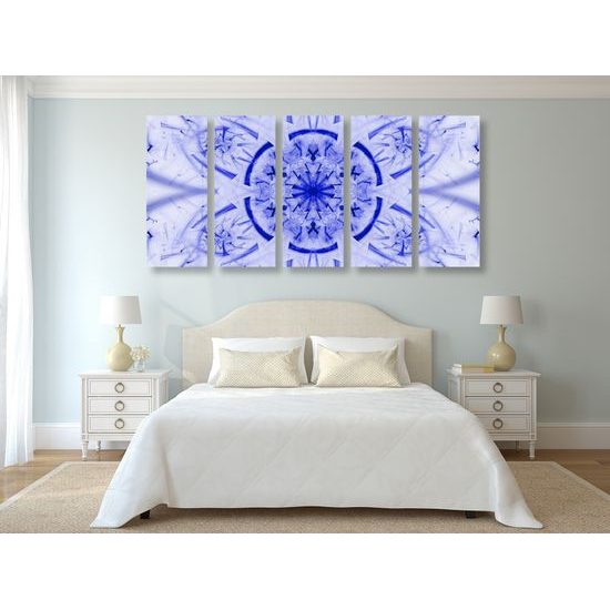 5-dielny obraz futuristická Mandala