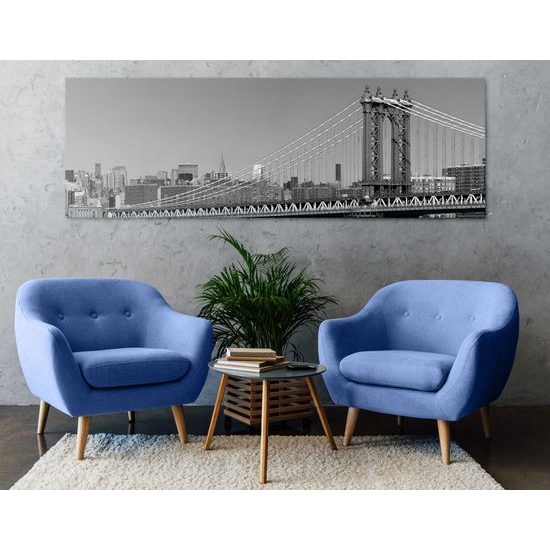 Obraz pohľad na New York v čiernobielom prevedení