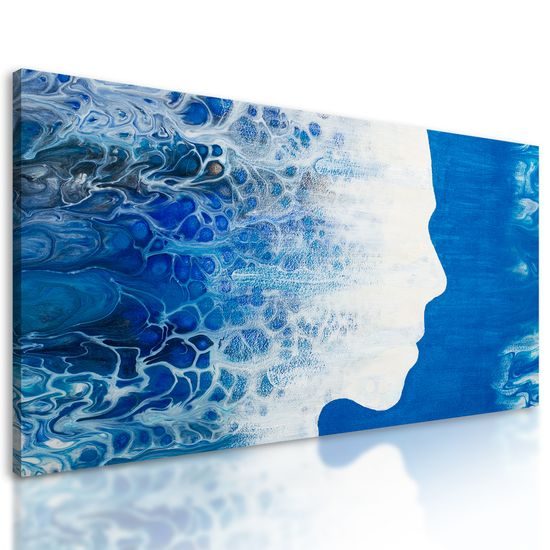 Obraz podobizeň ženy znázornený v oceáne