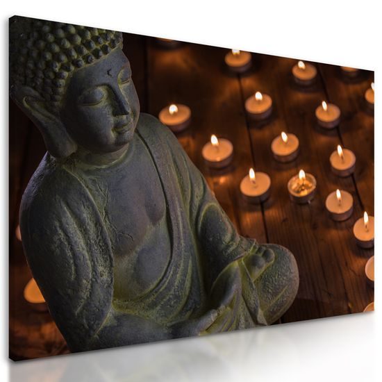 Obraz Budha pri meditácií
