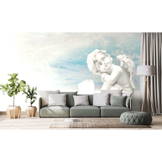 Očarujúca samolepiaca fototapeta roztomilý anjelik