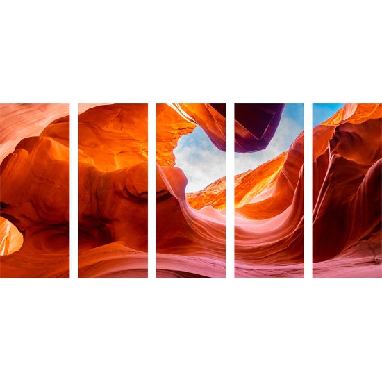 5-dielny obraz jedinečnosť Antelope Canyonu