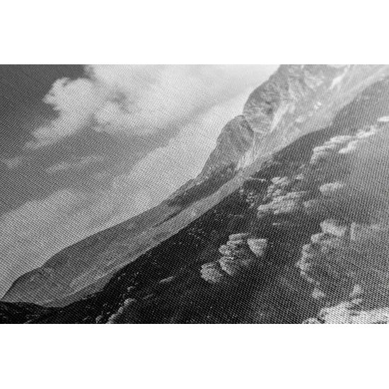 Obraz krásy prírody v čiernobielom prevedení