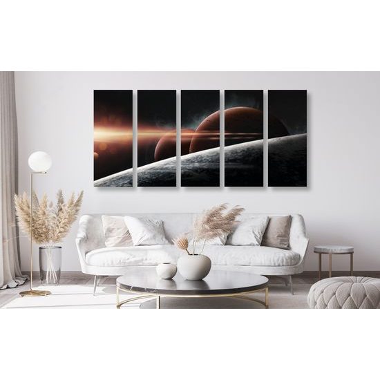 5-dielny obraz tajuplné planéty