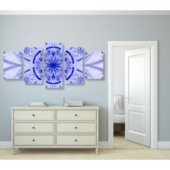 5-dielny obraz futuristická Mandala