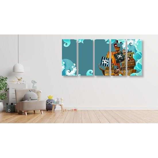 5-dielny obraz nebojácny piráti