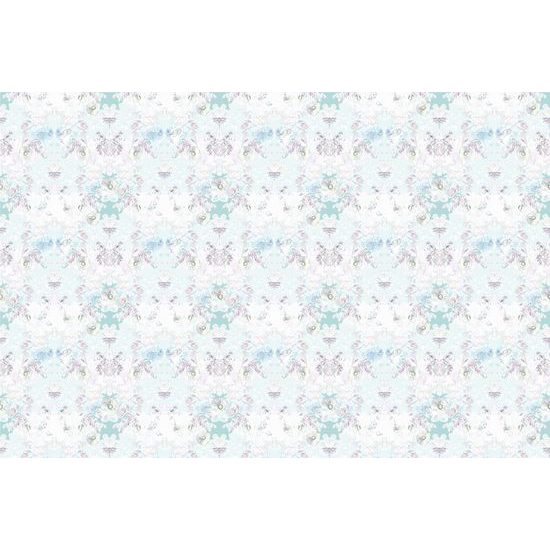 Tapeta maľované kvety v nežnom prevedení