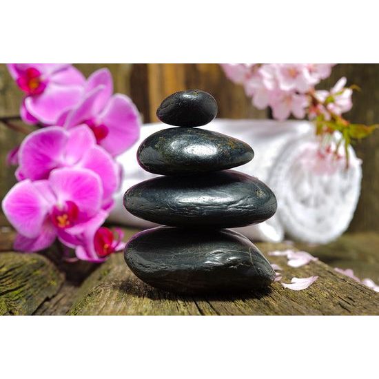 Samolepiaca fototapeta meditačné zen kamene