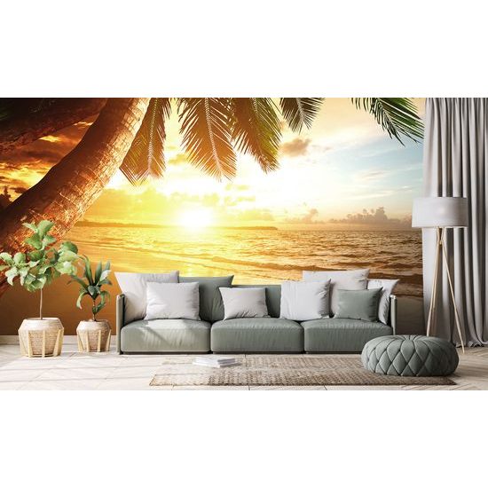 Samolepiaca fototapeta východ slnka na pláži v Karibiku