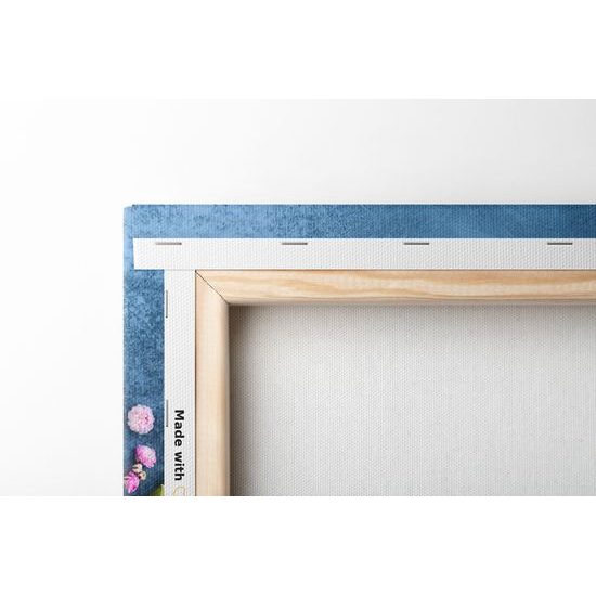 Obraz kvetiny s nápisom Love