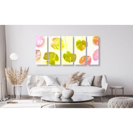 5-dielny obraz monstery v žiarivých farbách