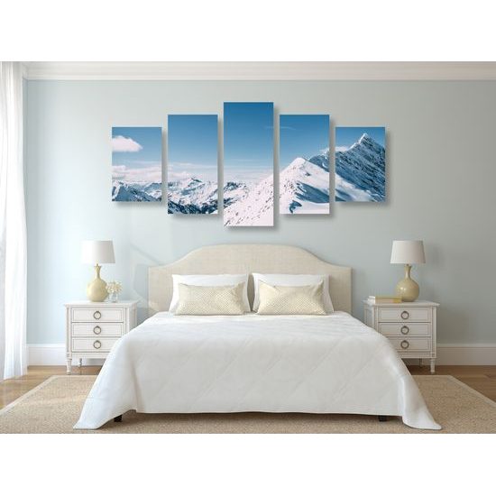 5-dielny obraz nekonečné kopce