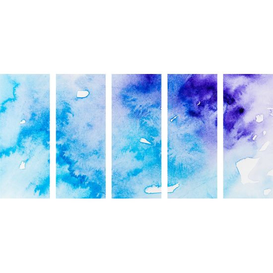 5-dielny obraz abstrakcia oblohy