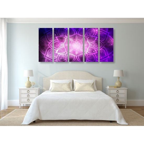 5-dielny obraz galaktická Mandala