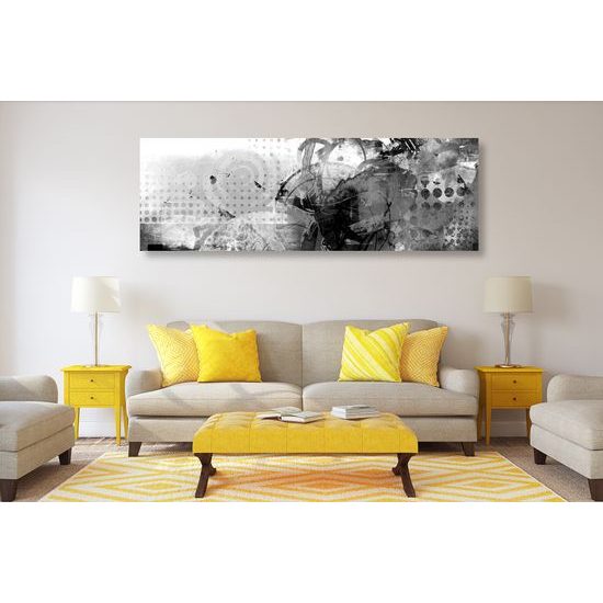 Obraz grafické umenie v čiernobielom prevedení