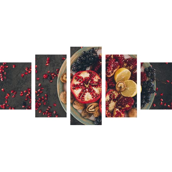 5-dielny obraz zdravá zmes