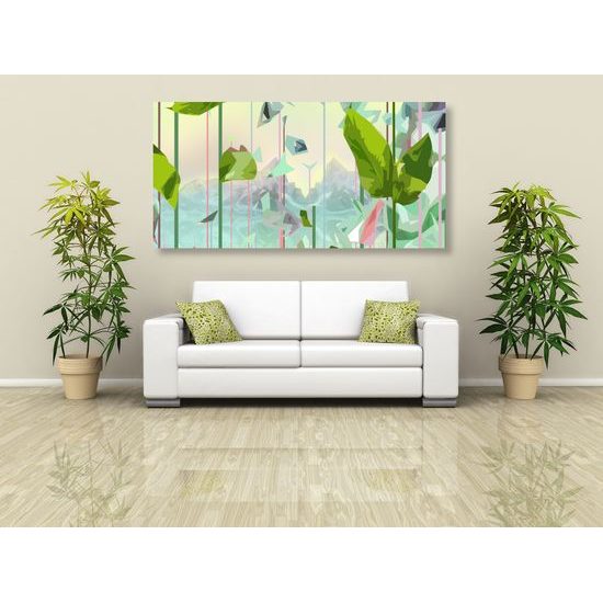 Obraz abstraktný svet listov