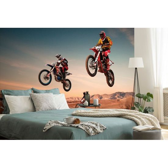 Samolepiaca fototapeta odvážni motorkári