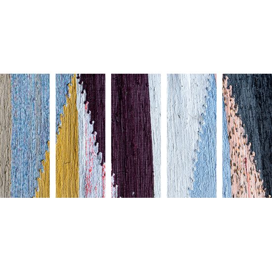 5-dielny obraz zaujímavé tkané vzory