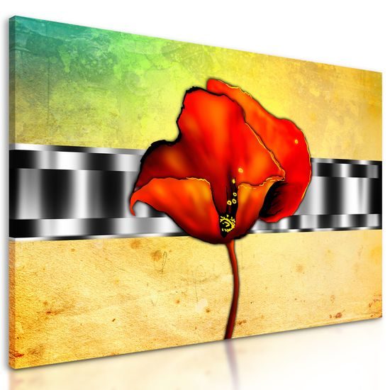 Obraz vintage vlčí mak