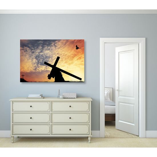 Obraz ťažké bremeno na pleciach