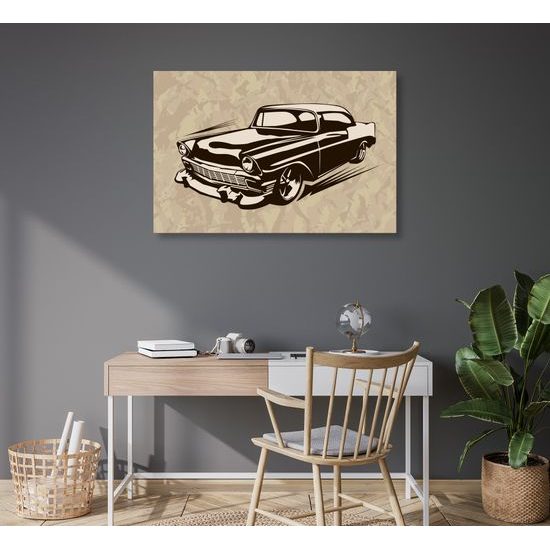 Obraz krásne zobrazenie retro veterána