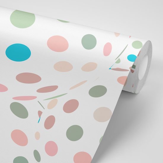 Tapeta optická ilúzia tvorená pastelovými guličkami