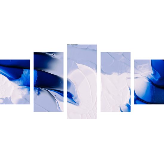 5-dielny obraz umelecká abstrakcia nádherná Antarktída