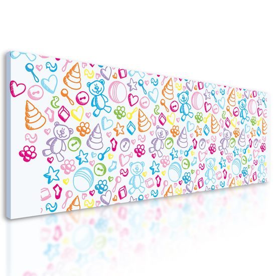 Obraz hračky v nádhernom farebnom prevedení