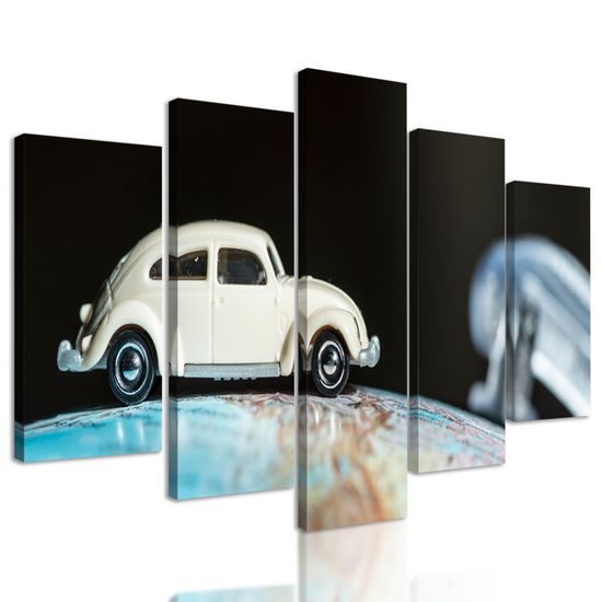 5-dielny obraz cesta okolo sveta